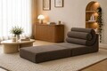 Fotoliu extensibil, Atelier del Sofa, 560ARE5305, Gri inchis