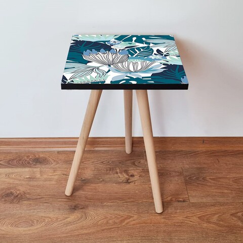 Masuta, Leona, Shp210, 35x42x35 cm, Albastru / Bleumarin / Alb / Negru