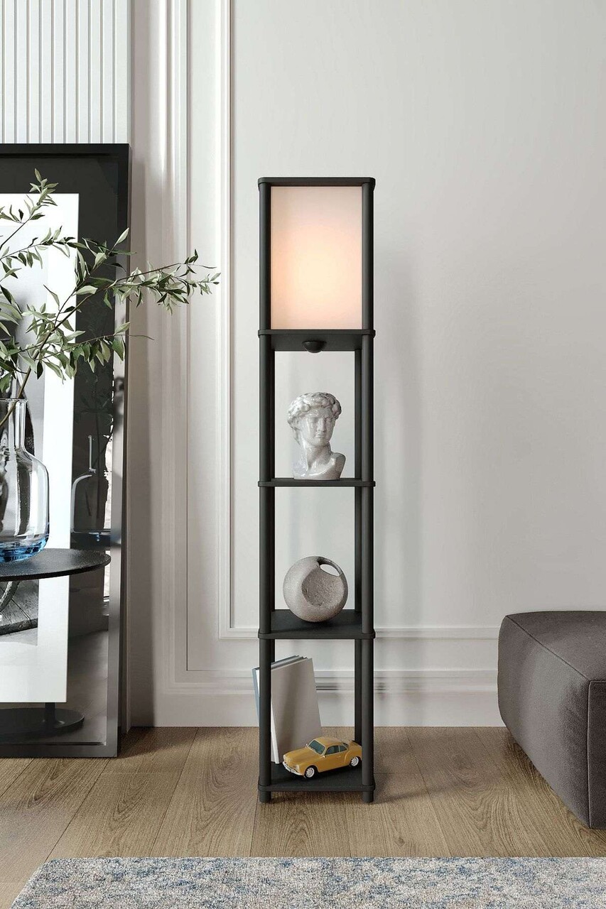 Lampadar, L'essentiel Maison, 666PTR1138, Negru - view 2