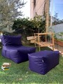 Set fotolii tip puf (2 piese), Pufito, 535PFT1213, Poliester, Mov