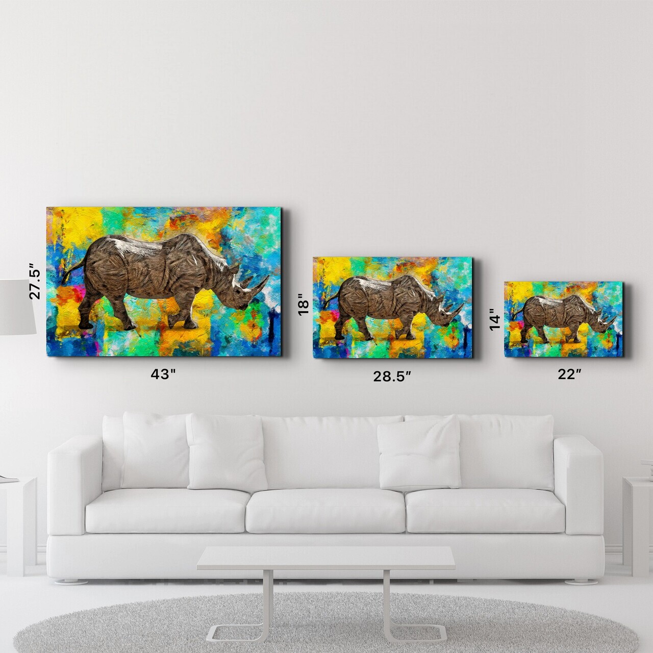 Tablou decorativ, CAM-1051, Dimensiuni: 46 x 72 cm, Multicolor — imaginea 6