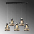 Lustra, Opviq, 892OPV1694, Metal, Negru