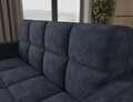 Canapea extensibila 3 locuri ELTAP, Deverio, 154x103x83 cm, lemn/poliester, albastru