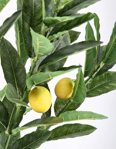 Planta artificiala in ghiveci Lemon, Bizzotto, 62 x 58 x 115 cm, 224 de frunze, verde