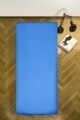 Cearceaf de pat cu elastic Blue Heinner, 90x200 cm, 100% bumbac, albastru