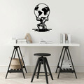 Decoratiune de perete, Atlas, Metal, Dimensiune: 49 x 70 cm, Negru