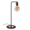 Lampa de masa, Noor, 525NOR2171, Fier, Negru/Cupru