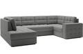 Coltar extensibil stanga 5 locuri ELTAP, LT-04SO, Blewett, 299x198x82 cm, lemn/poliester, gri