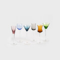 Set 6 pahare vodca Samber, Homla, 5.5x16 cm, sticla, multicolor