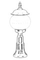 Lampa de exterior, Avonni, 685AVN1256, Plastic ABS, Negru