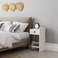 Noptiera, Homitis, Sirius Right, 32x61x30 cm, PAL, Alb