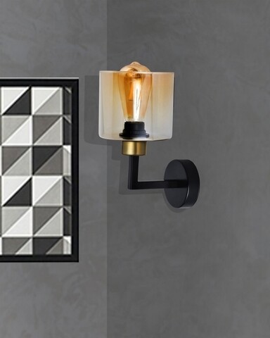 Lampa de perete, Luin, 8317-1A, E27, 60 W, metal Luin