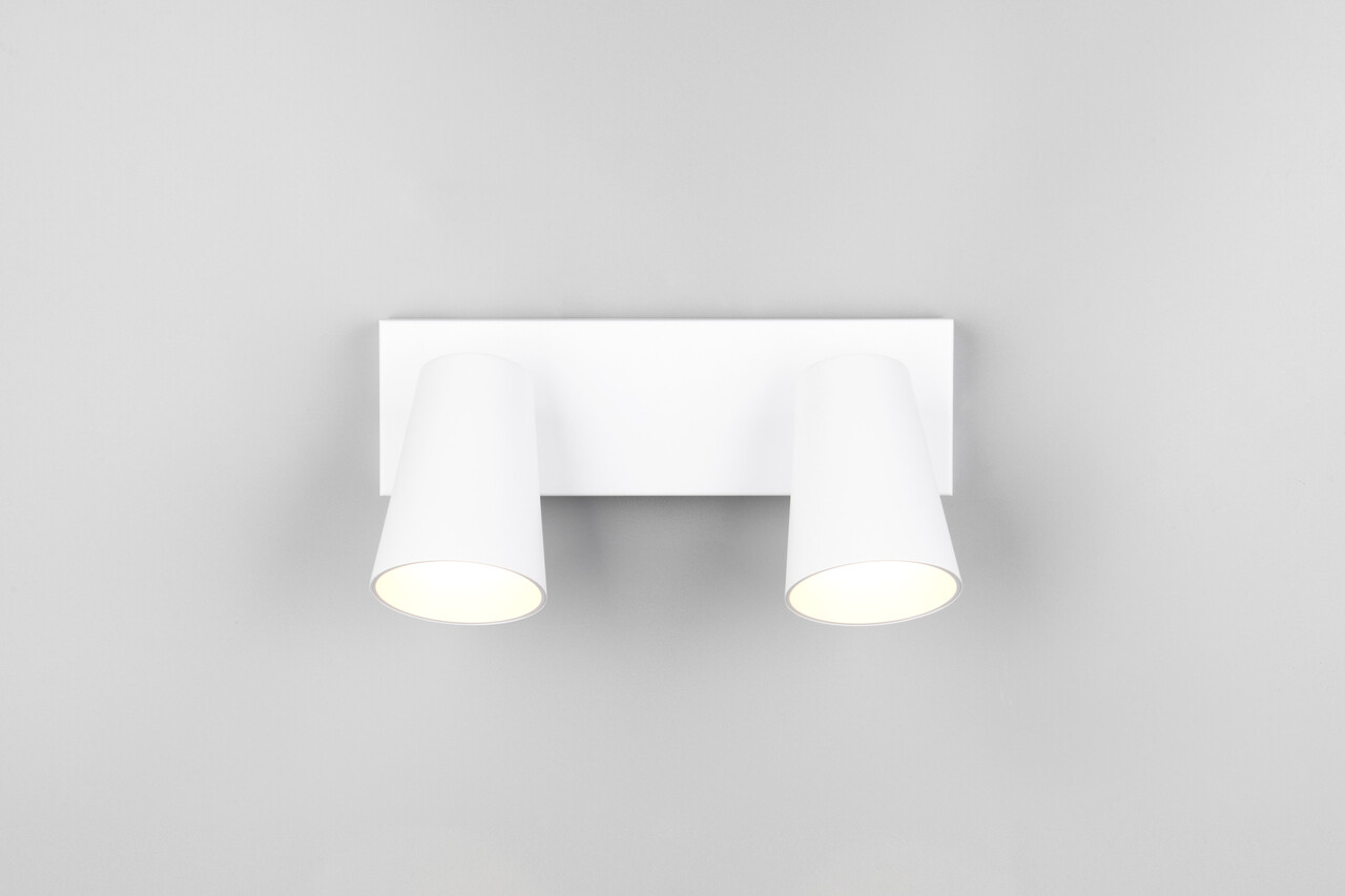 Plafoniera Sharp, TRIO, 28x8.5x16 cm, 10W, 2x GU10, metal, alb mat