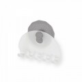 Suport auto-adeziv pentru periute de dinti Artic Frost, Metaltex, 11x9x3 cm, plastic, argintiu