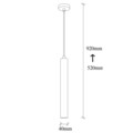 Lustra, Best - 641-S, Sheen, 4 x 92 cm, LED, 40W, negru