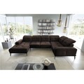 Coltar dreapta 6 locuri ELTAP, RT-22NU, Neviro, 350x201x77 cm, lemn/poliester, maro inchis