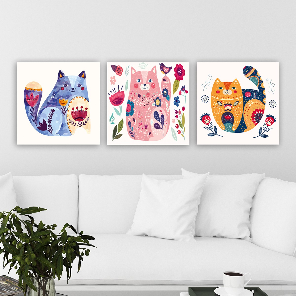 Tablou decorativ, P574246807, Canvas, Rama din lemn (grosime 3 cm), Multicolor