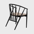 Scaun Calido, Homla, 58x55x78 cm, lemn/poliester, negru