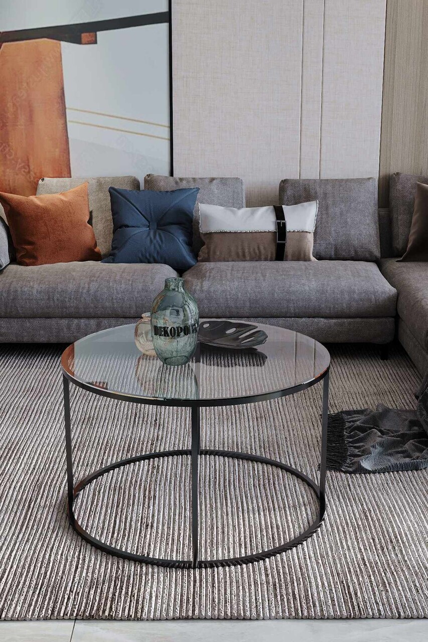 Masuta de cafea, Hanah Home, Royal, Negru — imaginea 2