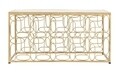 Masuta de cafea Bubbles Gold, Mauro Ferretti, 90x60x45 cm, fier/oglinda