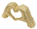 Figurina /sculptura decorativa Hands Lover, Mauro Ferretti, 25x7.5x13.5 cm, polirasina, auriu