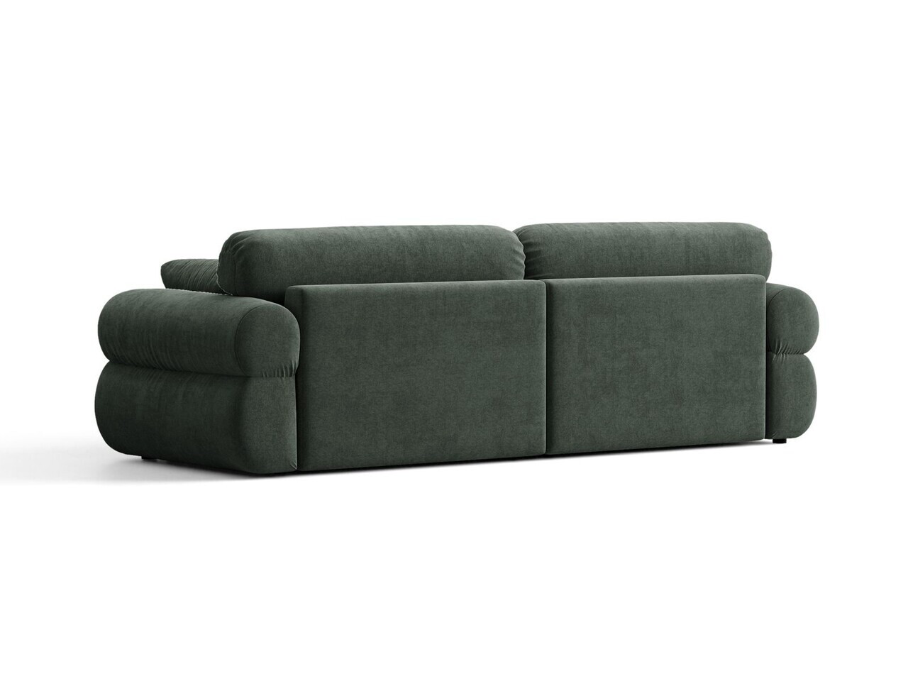 Canapea 4 locuri, Ophelia, Micadoni Home, 257x100x84 cm, tesatura structurata, verde muschi — imaginea 4
