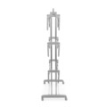 Uscator de rufe vertical, InnovaGoods, pliabil, cu roti, 75x67x173 cm, aluminiu/ABS