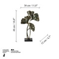 Decoratiune, Three Leaf, 30x12x48 cm, Poliester, Multicolor