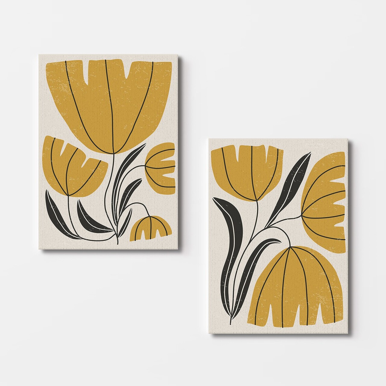 Set 2 tablouri decorative, 2KNV4317, Lemn, Multicolor - view 3