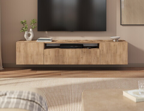Comoda TV ADRK, Femur, 200x41x40 cm, PAL laminat, artisan