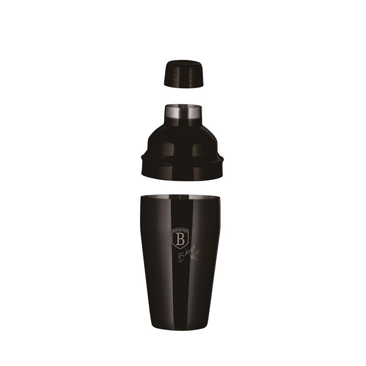 Set mix pentru cocktail 6 piese Berlinger Haus, Black Rose, 550 ml, inox 18/10, negru - view 5