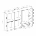 Dulap pentru haine, Hanah Home, Nisa, 315x210x52 cm, Alb