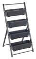 Suport pentru flori Vertical, Maximex, 56.5x62x108 cm, metal/polipropilena, negru