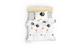 Lenjerie de pat pentru o persoana, Atlantis - White, Eponj Home, 65% bumbac/35% poliester
