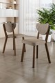 Set scaune 4 piese, Charlotte, Arfe, Cappuccino/Maro