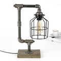 Lampa de masa, Evila Originals, 791EVL1588, Fier, Negru/Argintiu