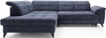 Coltar extensibil stanga 5 locuri ELTAP, LT-40REL, Inferne, 297x210x107 cm, lemn/poliester, albastru