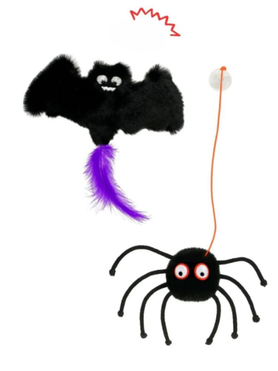 Jucărie pentru pisici, Paws &amp; Whiskers, Miyav 1024, Alb/Negru - imagine 2