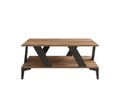 Masuta de cafea, Puqa Design, Tabla, 100x40x60 cm, PAL, Antracit / Pin Atlantic