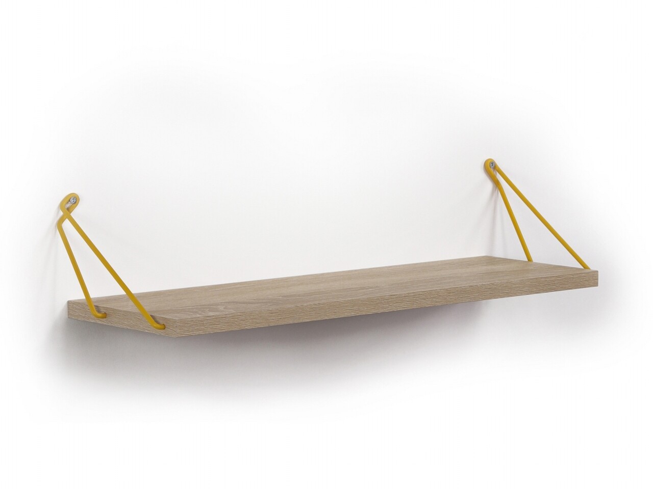 Raft De Perete Rafevi Altai, 60 X 18 X 12.5 Cm, PAL/metal, Oak/galben