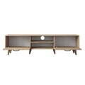 Comoda TV, Wren, A5 - 394, 180 x 48.3 x 35 cm, pal melaminat, nuc