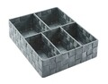 Organizator cu 5 compartimente, Compactor, 32x25x8, textil, gri