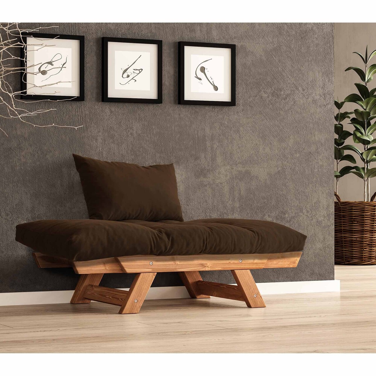 Fotoliu de gradina, Hanah Home, CPT8154-140, Tec / Maro - view 3