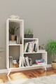 Biblioteca Nisa, Elegance, 88x20x106 cm, alb