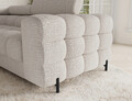 Coltar extensibil stanga 3 locuri ELTAP, LT-20BAF, Fectory, 346x205x93 cm, lemn/poliester, bej deschis