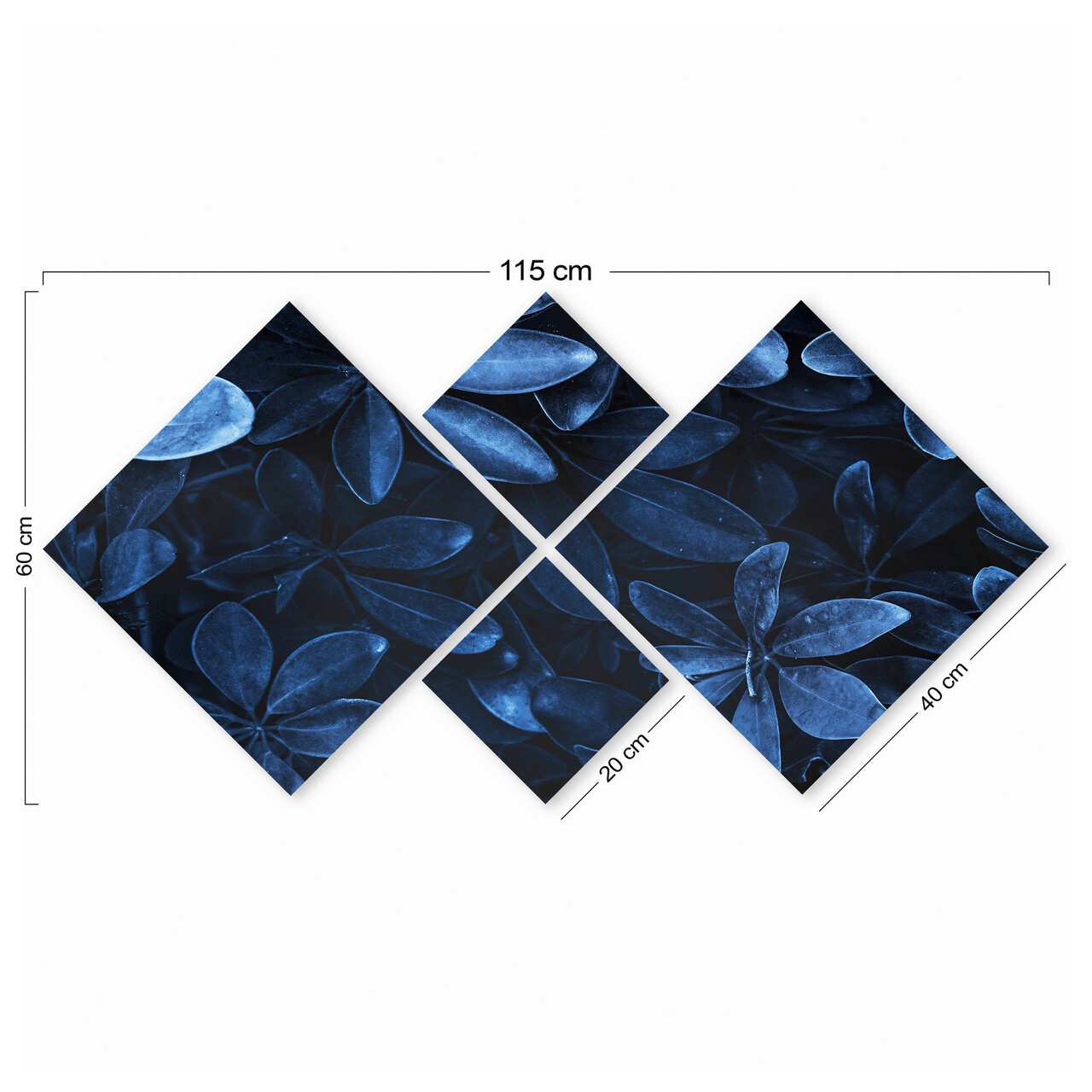 Set 4 tablouri decorative, 4MDF2339106, MDF, Imprimat UV, Multicolor
