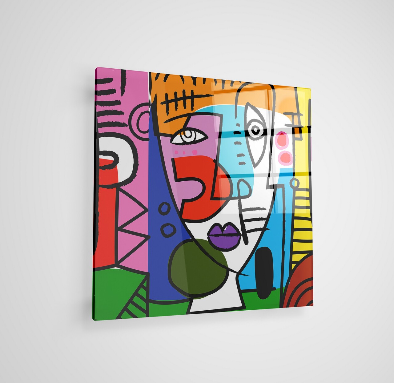 Tablou decorativ, CAM4014_5050, Dimensiune: 50 x 50 cm, Multicolor - view 2