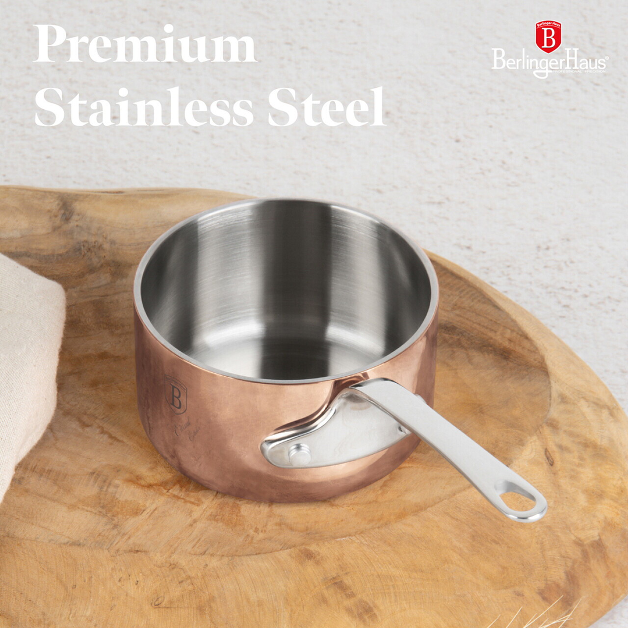 Cratita Berlinger Haus, Copper Touch, 8.5 cm, inox, cupru - imagine 6