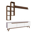 Comoda TV, Rani, M16, 180x48.6x35 cm, PAL, Alb/Maro