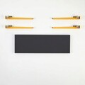 Banca, Logg, Khalkeus , 90x45x30 cm, Antracit / Galben
